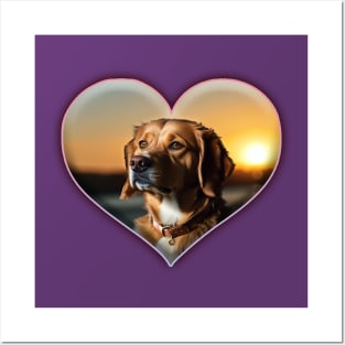 Dog With Big Heart Posters and Art